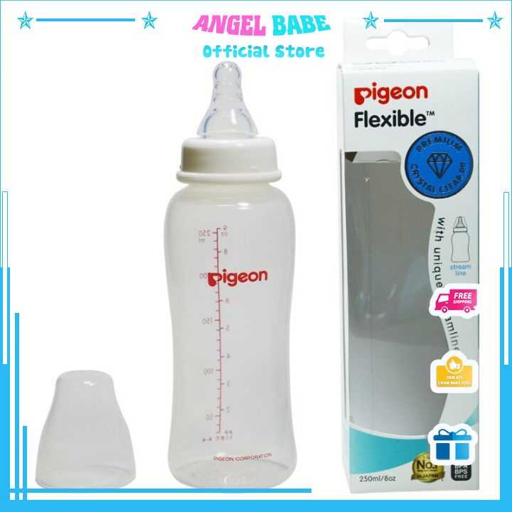 Bình sữa Pigeon PP Streamline cổ hẹp 150ml/250ml