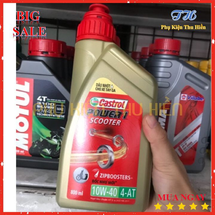 Nhớt Máy Castrol Power1 Scooter 10W-40 4-4T Cho Xe Ga