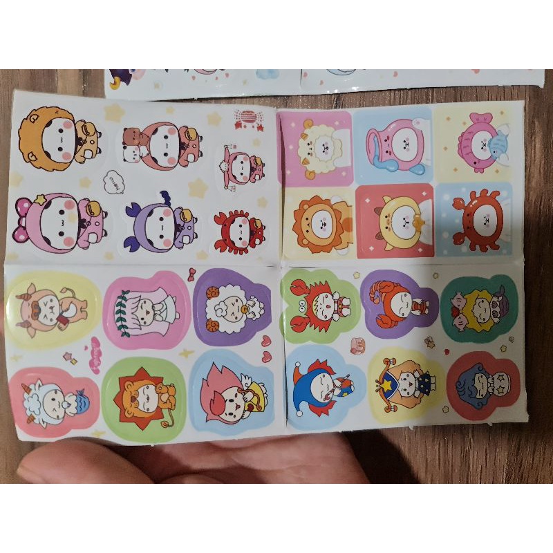 Hộp 12 tờ sticker 12 cung hoàng đạo