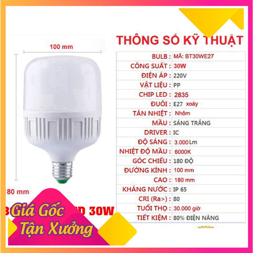 BÓNG ĐÈN LED TRỤ TIẾT KIỆM ĐIỆN NĂNG - RẺ NHẤT SHOPEE