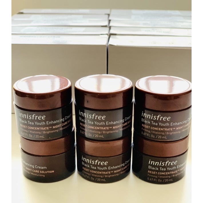 Tinh chất/ Kem dưỡng trà đen phục hồi da và chống lão hóa innisfree Black Tea Youth Enhancing