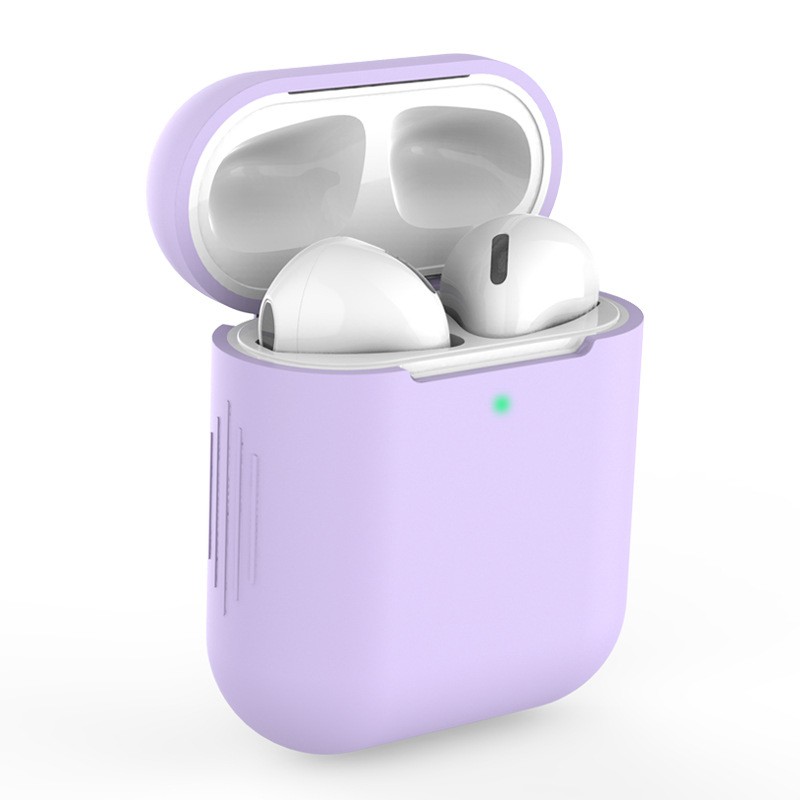 Vỏ bảo vệ hộp đựng tai nghe màu trơn cho Airpods 1 / 2 | BigBuy360 - bigbuy360.vn