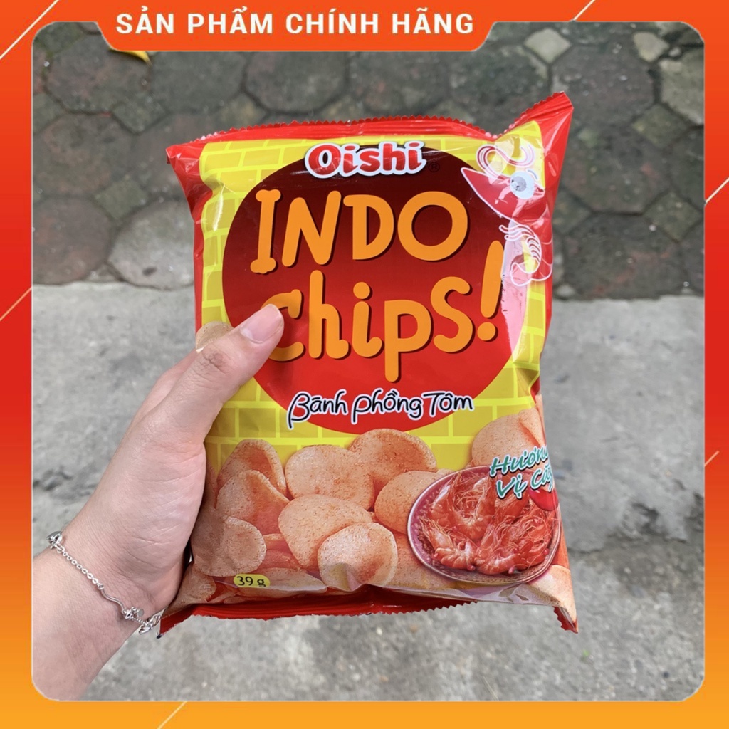 Bim Bim Snack Bánh Phồng Tôm Hương Vị Cay gói 35/40g-Ăn Vặt Sumo Snack