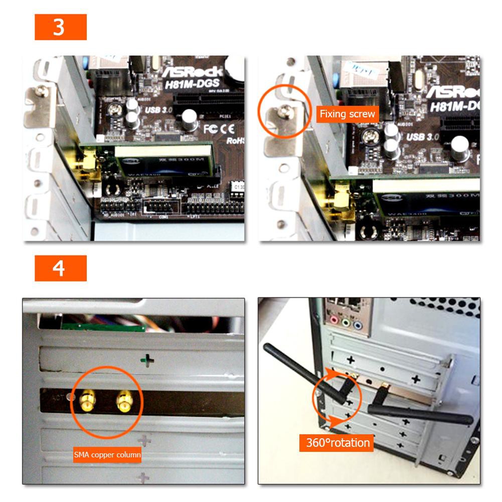 Card mạng không dây 450Mbps 2.4G / 5G WiFi PCI-e X1 cho Desktop Driver | BigBuy360 - bigbuy360.vn