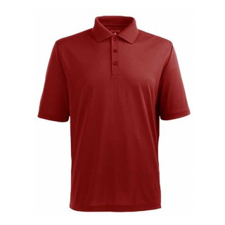 [áo phông polo nam hàng hiệu] Áo phông Polo trơn ngắn tay có cổ màu Đỏ mận