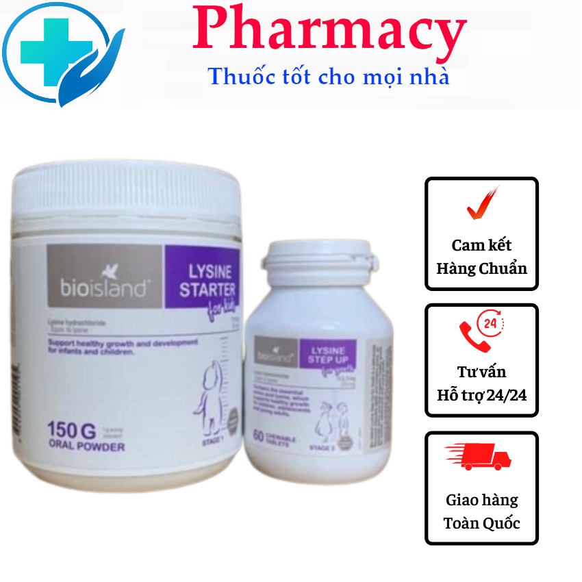 Bioisland lysine cho bé Úc hỗ trợ tăng chiều cao cho trẻ Nội Địa Úc lysine step up for youth lysine