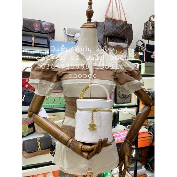 Túi cốp cặp lồng vân trám nổi lót đỏ siêu hót fullbox kèm ảnh thật shop DOLLA TX021