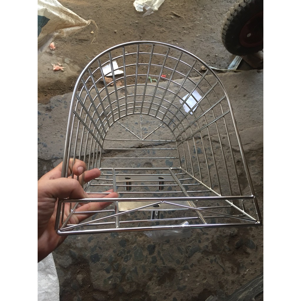 Rỗ trước Inox lưới cho xe Dream/ Wave