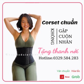 [Tặng thanh nới] Đai latex 25 xương thép chống cuộn - Gen nịt bụng giảm mỡ sau sinh - Đai định hình nhập khẩu chính hãng
