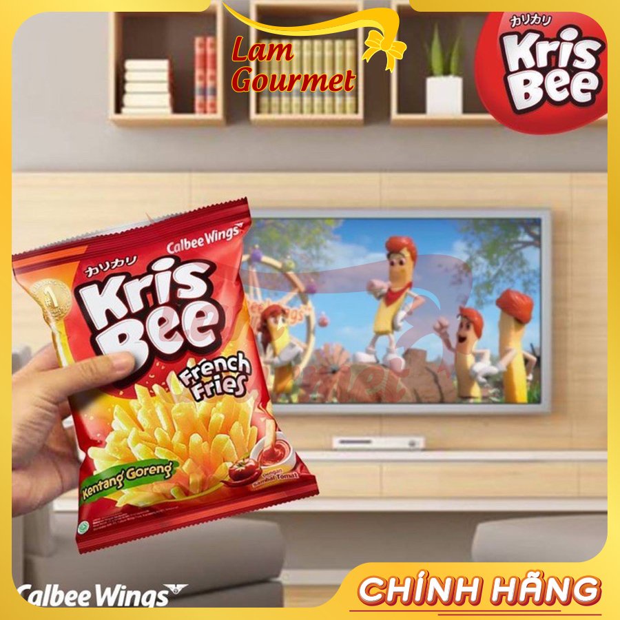 Combo 40 gói Bánh Snack Khoai Tây Chiên Que Kris Bee 30g - Lam Gourmet