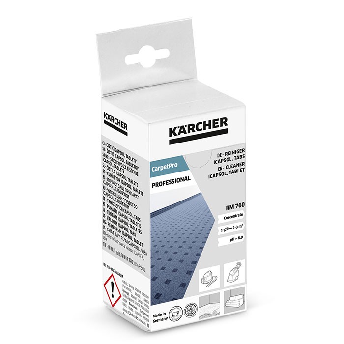 Hóa chất giặt thảm dạng viên ít bọt Karcher RM 760 Tablet 16 tabs (6.295-850.0)