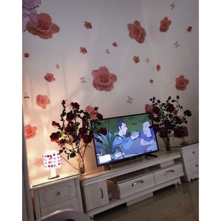 decal dán tường hoa hồng
