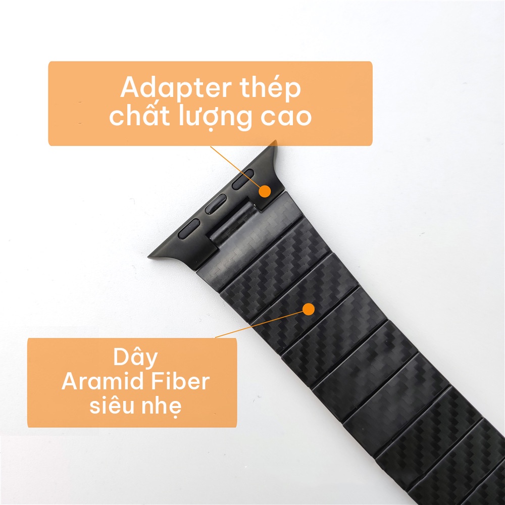 Dây Đeo Đồng Hồ Apple Watch - Chất liệu Aramid Fiber siêu bền bỉ