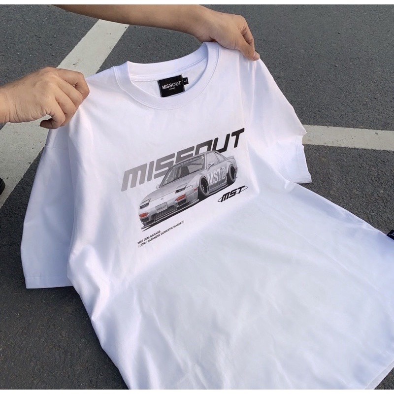 Áo thun nam nữ tay lỡ form rộng unisex Missout MST Garage JDM Tee vải mịn dày dặn Lyn Fashion