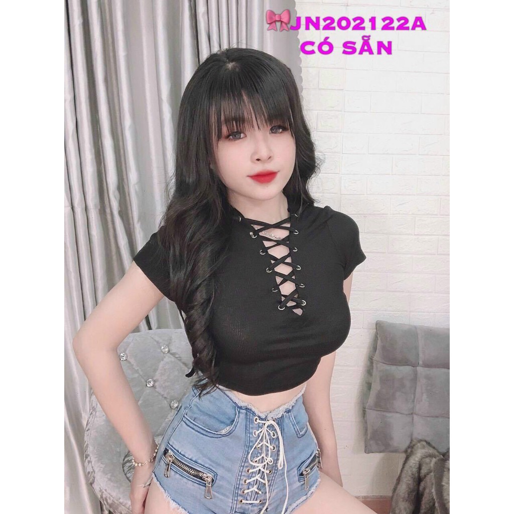 Áo Crotop Kiểu Borip Đan Dây Trước Ngực Phong Cách Sexy Cực Xinh TTSLA0303 [ HÀNG CÓ SẴN
