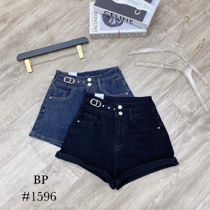 Quần short jean cạp C D