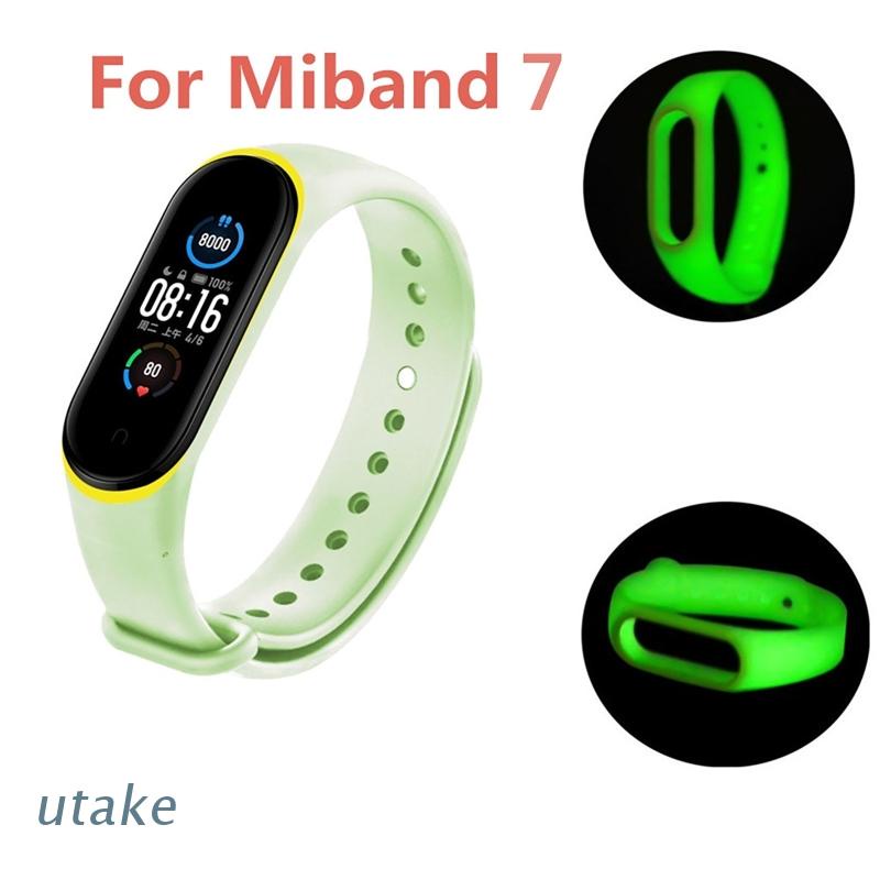 Dây Đeo Silicon Phát Sáng Cho Đồng Hồ Thông Minh Xiao Mi band 7