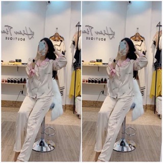 Bộ ngủ lụa pijama cao cấp