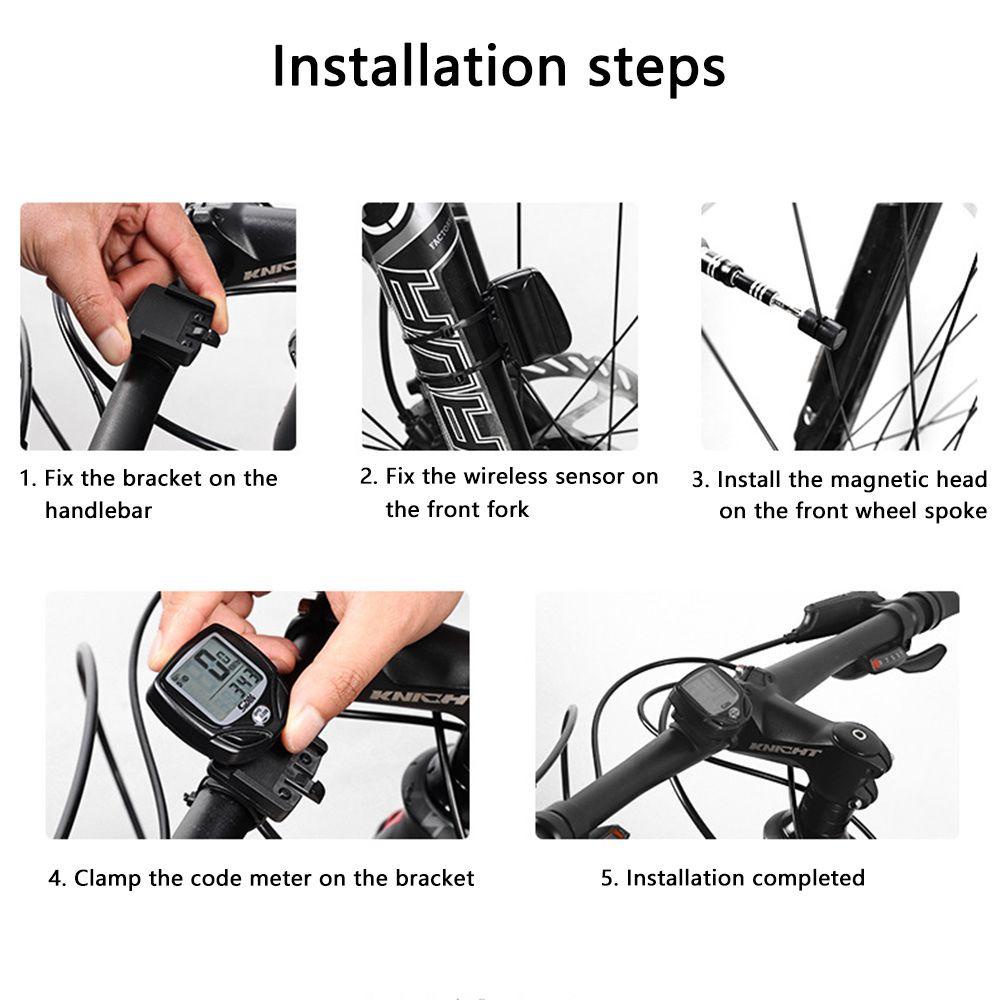 Đồng Hồ Đo Tốc Độ Không Dây WTTLE Với Màn Hình LCD Chống Thấm Nước Cho Xe Đạp