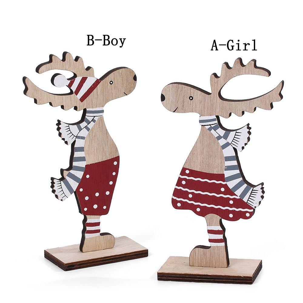 MAG Phụ Kiện Trang Trí Giáng Sinh Bằng Gỗ Tự Nhiên