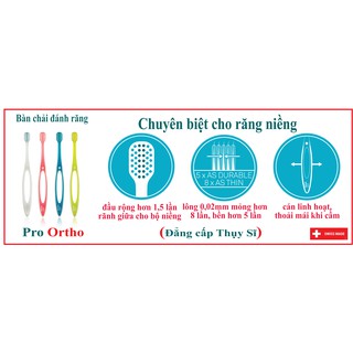 Bàn chải niềng răng Edelwhite Thụy Sĩ