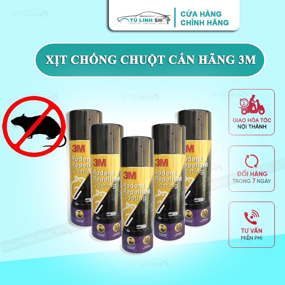 Chai Xịt Phủ Chống Chuột Xe Ô Tô 3M Rodent Repellant Coating 89797