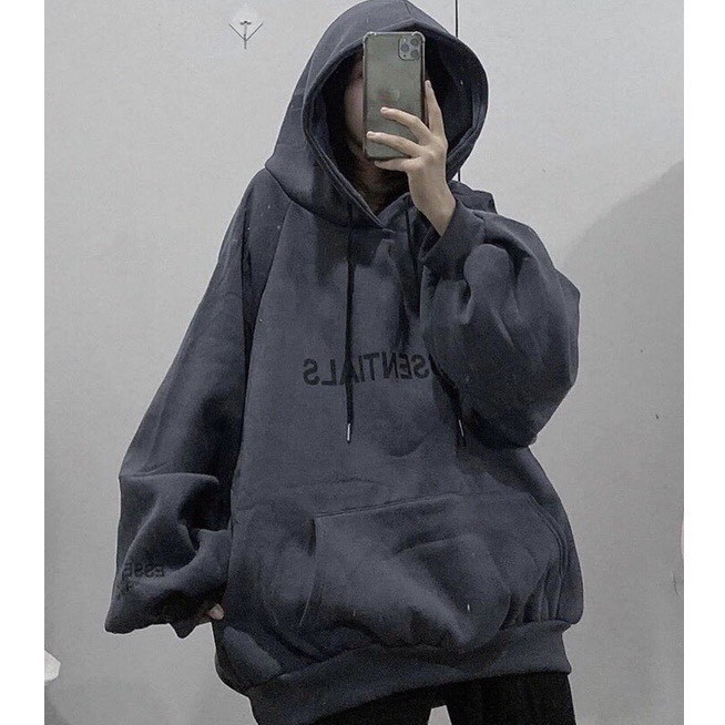 Áo hoddie nỉ bông dầy dặn form to dáng rộng unisex vanmiushop