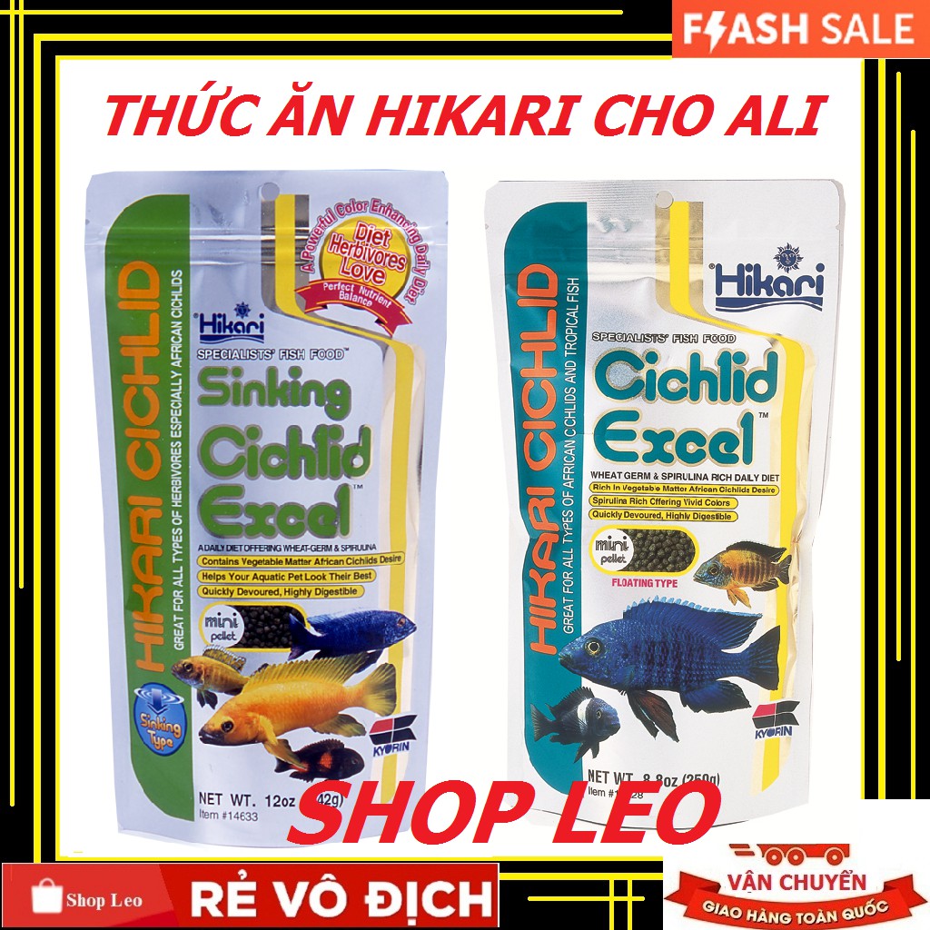 Thức ăn cá ali Hikari Cichlid Cichlid Excel - Cám cá ali giàu dinh dưỡng - Thức ăn ali