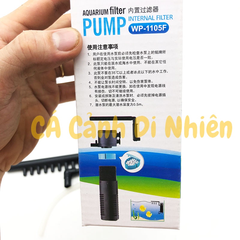 Máy lọc nước vi sinh 5W dạng phun mưa để trong hồ cá SOBO WP-1105F