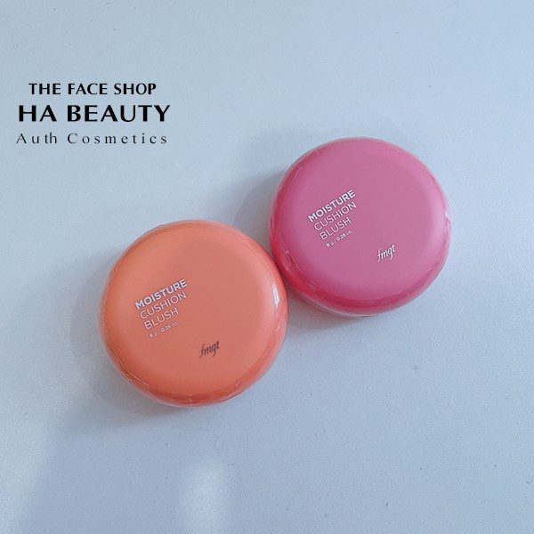 Má hồng dạng nước trang điểm dưỡng da siêu mịn nâng tông sáng tự nhiên Hàn Quốc The Face Shop Moisture Cushion Blush 8g