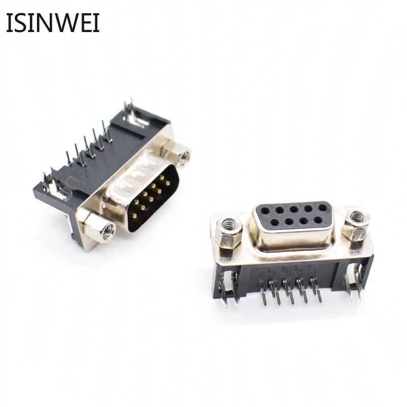 Set 5 đầu nối PCB DR9 DB9 D-Sub 9 pin RS232
