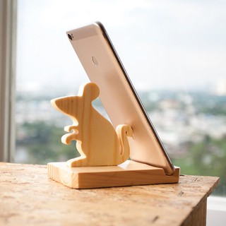 Đế gỗ để điện thoại iPad Con chuột - Bộ 12 con giáp