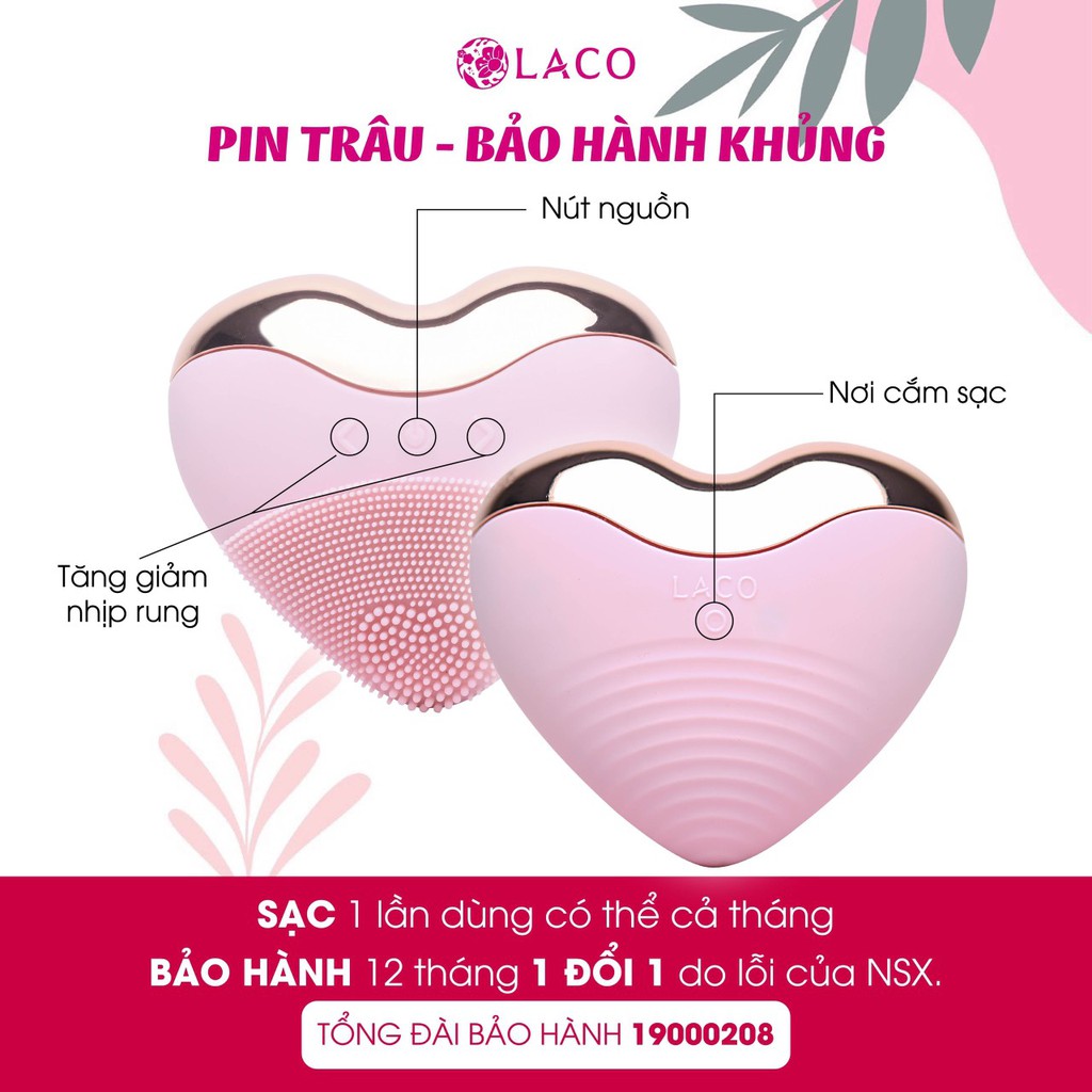 Máy rửa mặt Laco Luxury ⚡1 ĐỔI 1⚡ sạch sâu, xóa nhăn, massage giảm nọng cằm | BigBuy360 - bigbuy360.vn