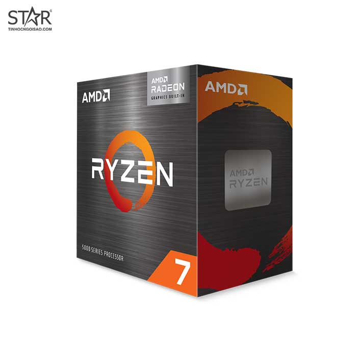 CPU AMD RYZEN 7 5700G (3.8GHz Up to 4.6GHz, AM4, 8 Cores 16 Threads) Box Chính Hãng | WebRaoVat - webraovat.net.vn