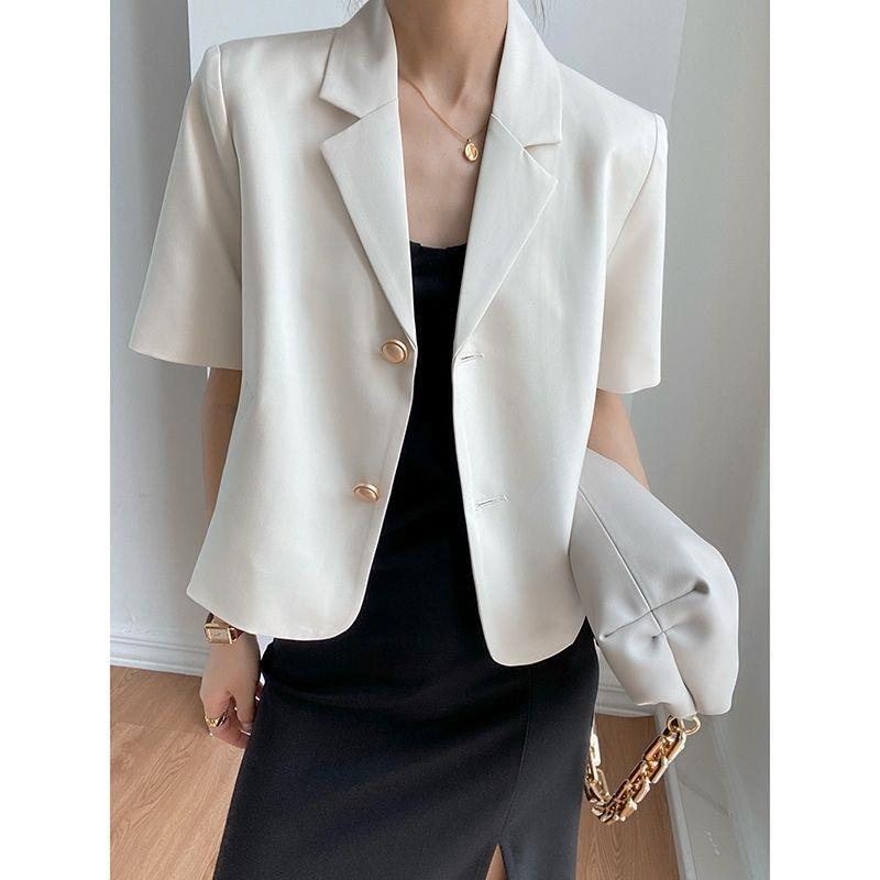 Áo Khoác Vest Mỏng Tay Ngắn Thời Trang Mùa Hè Dành Cho Nữ | BigBuy360 - bigbuy360.vn