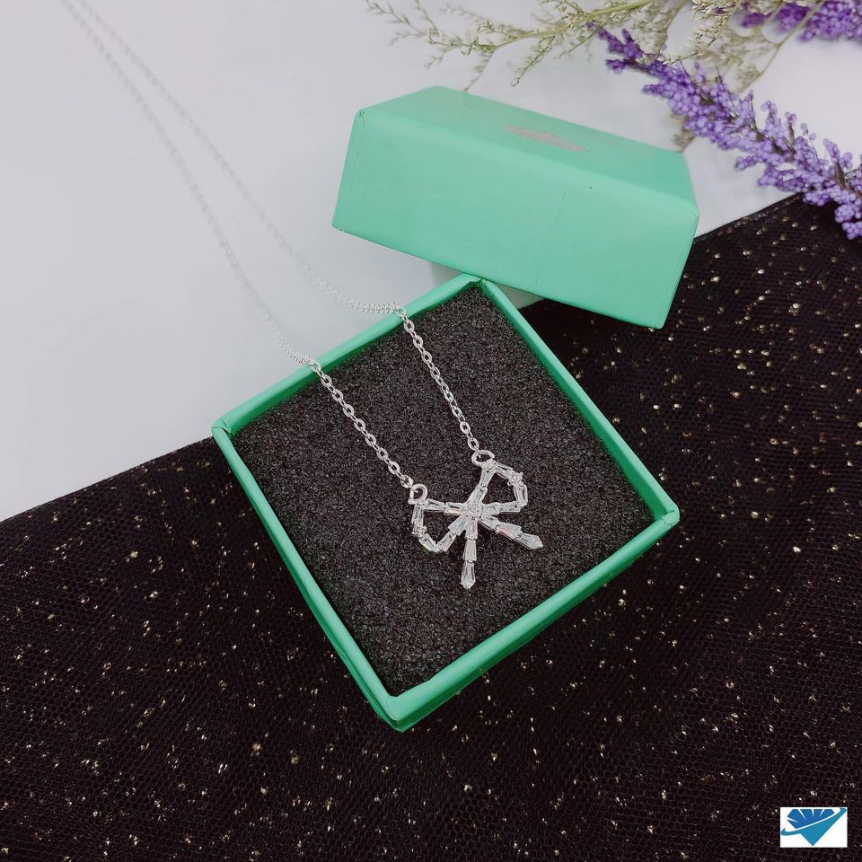 DÂY CHUYỀN NƠ BẠC TA XINH XẮN