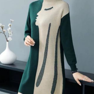ĐẦM LEN SUÔNG PHỐI MÀU CAO CẤP
