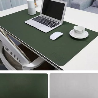 Tấm Lót Bàn Làm Việc 2 Mặt Bằng Da PU BUBM chống nước, chống trầy