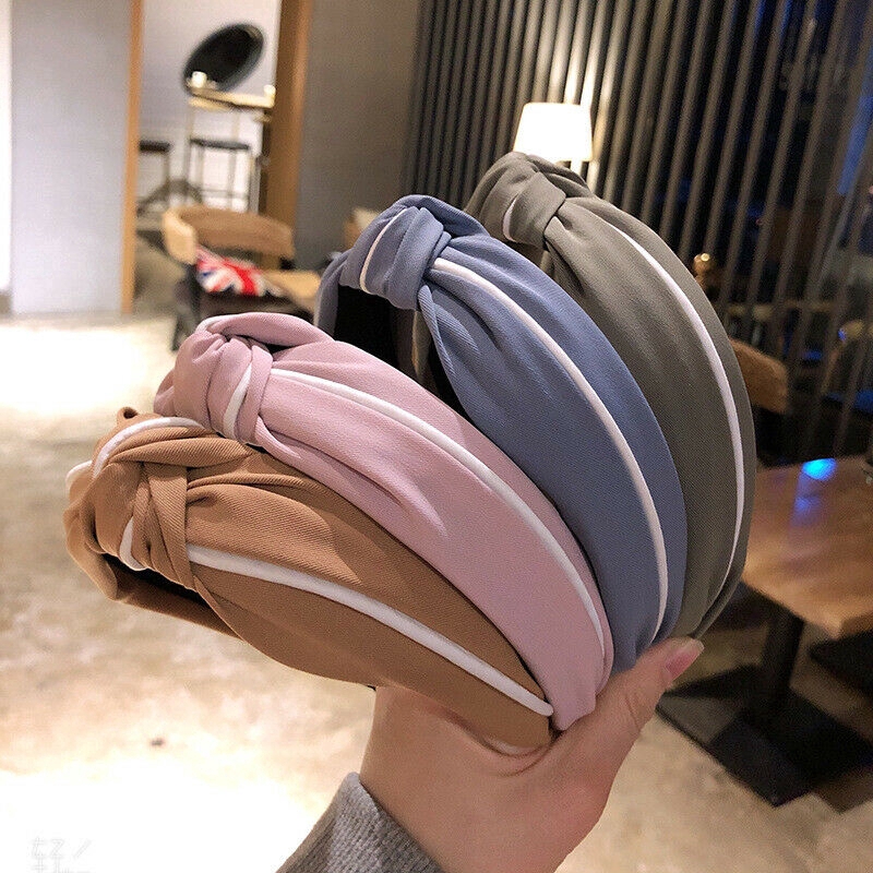 Băng Đô Cài Tóc Thiết Kế Nút Thắt Cổ Điển Phong Cách Hàn Quốc