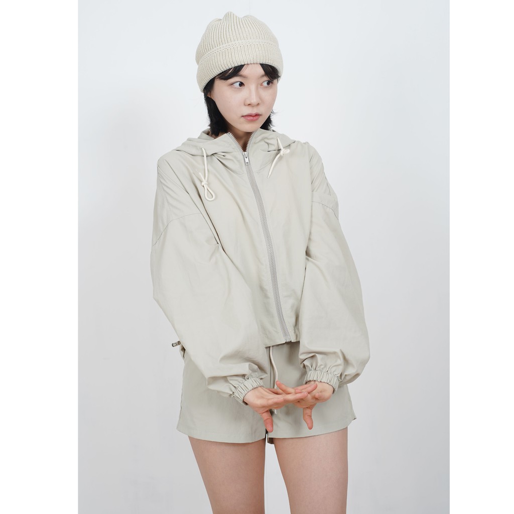 [gwilee] sweeny set-up windbreaker - Áo khoác gió vải dù, áo khoác thể thao Hàn Quốc