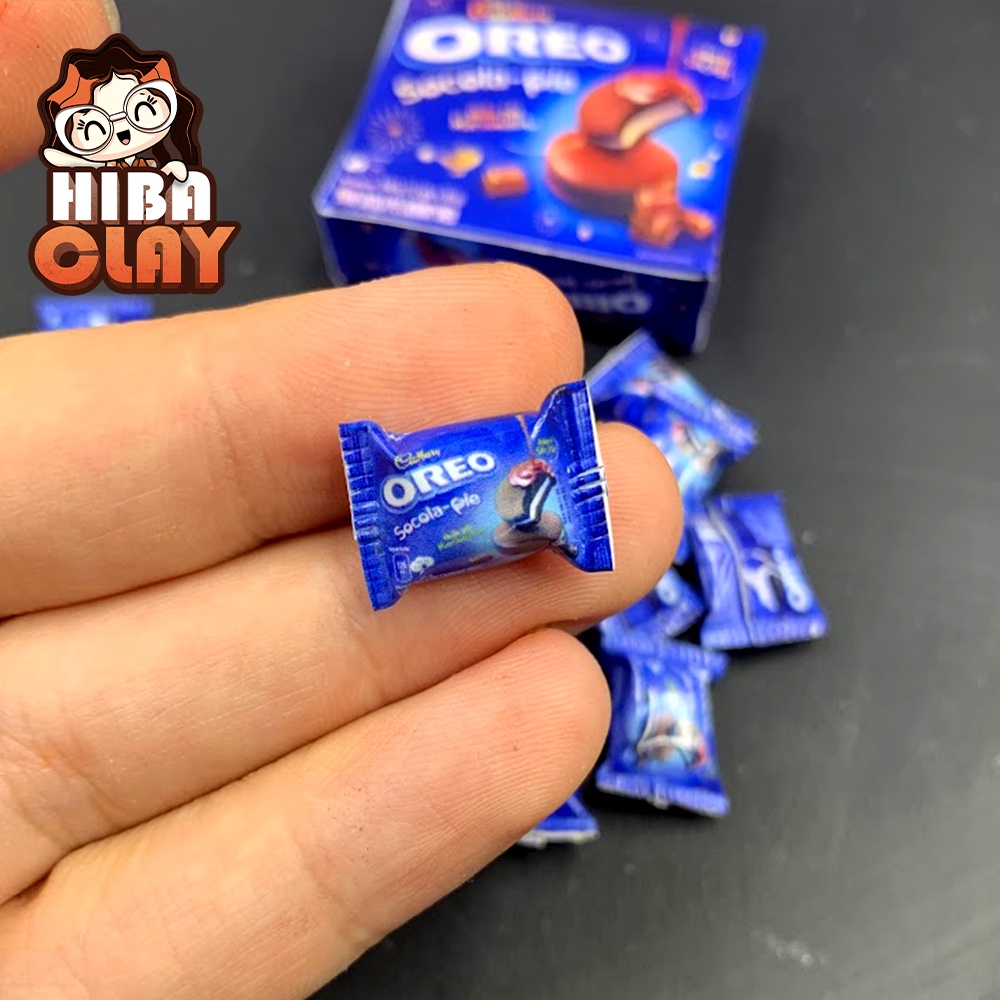 Mô hình vỏ gói bánh Oreo không nhân Mini Food, đồ ăn mini mô hình cho búp bê DIY