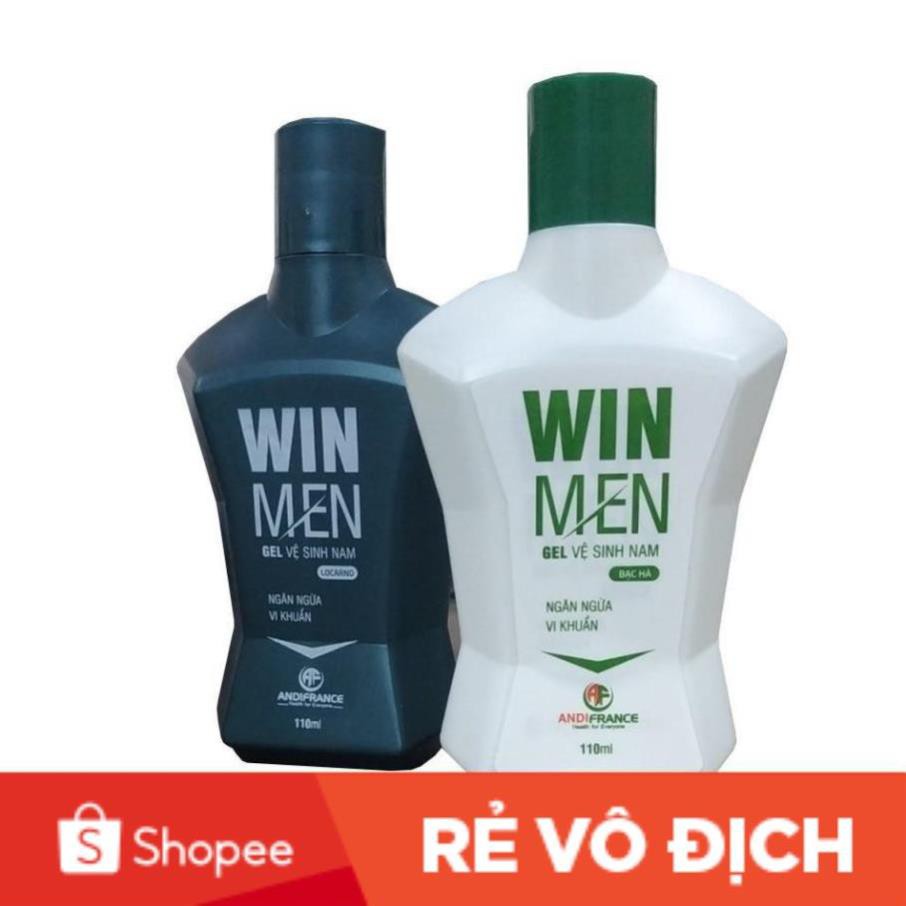 Combo 2 chai Gel vệ sinh nam Winmen 110ml - Dung dịch vệ sinh vùng kín nam giới - Hương bạc hà mát lạnh