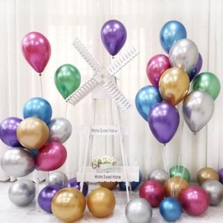Bong Bóng Siêu Nhũ Size 12in Túi 10 Cái Trang Trí Sinh Nhật, Party,...