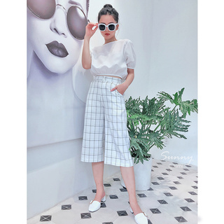 Quần Caro Lửng Có Túi - QL190001