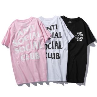 Anti Social Social Club Áo Thun Tay Ngắn Chất Liệu Cotton Cao Cấp Thời Trang Cho Cặp Đôi