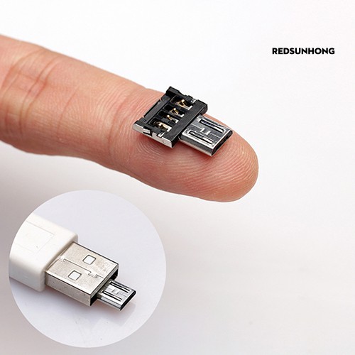 Đầu Chuyển Đổi Từ Cổng Micro Usb Sang Giác Cắm Usb Otg Tiện Dụng