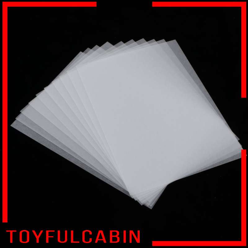 Set 10 Tờ Giấy Co Nhiệt Màu Trong Mờ Dùng Để Đánh Bóng Đồ Chơi