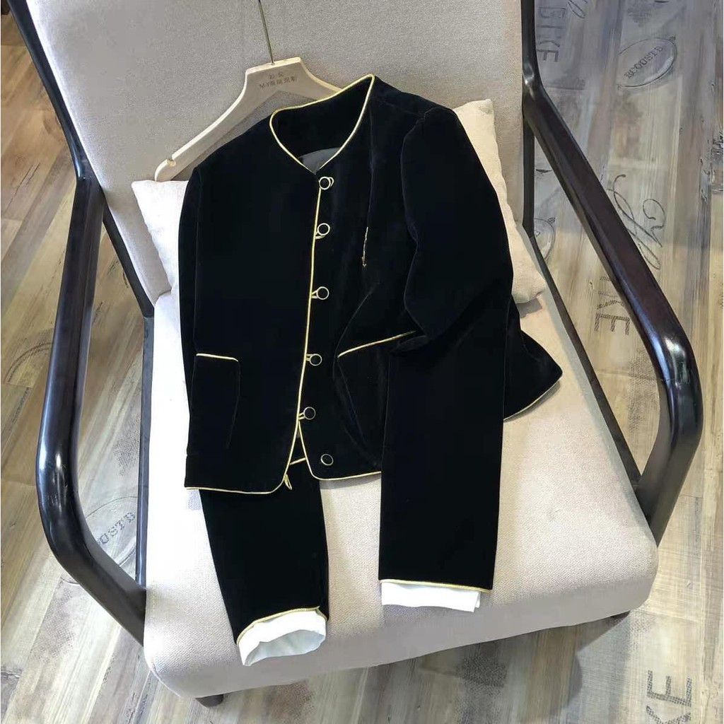 Áo nhung tiểu thư chanh xả