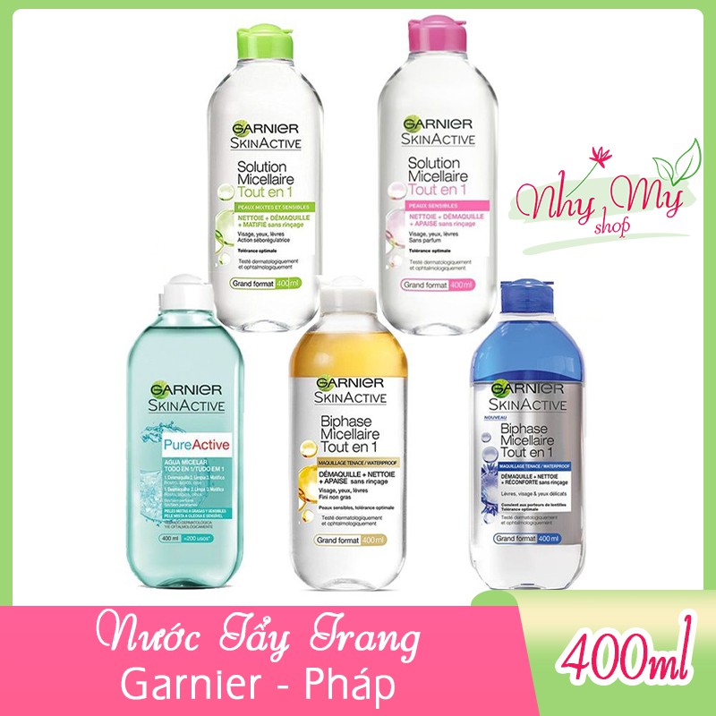 Nước Tẩy Trang Garnier Skin Active 400ml Pháp