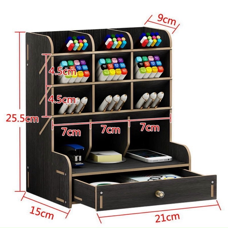 Hộp đựng bút, kệ đựng đồ văn phòng phẩm đa năng để bàn